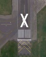 White Runway "X" Closure Marker 1.8m x 38.8m (Sewn "X")