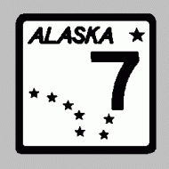 Alaska State Road Marker