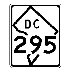 District of Columbia Route Sign