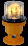 Flattop Yellow LED Solar Powered Buoy Light