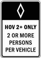 HOV 2+ ONLY (R3-10)