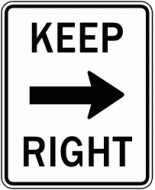 KEEP RIGHT 