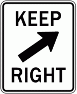 KEEP RIGHT 