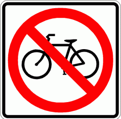 NO BICYCLES 