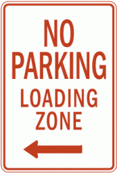 NO PARKING LOADING ZONE (R7-6dl)