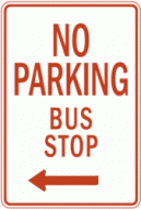 NO PARKING BUS STOP (R7-7l)