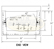 Precast Concrete Drainage Channels 10ft x 36in x24in