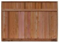 6 x 8 ft. Red Cedar Solid Top Fence Panel