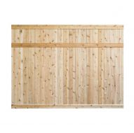 6 ft. H x 8 ft. White Cedar Privacy Fence Panel