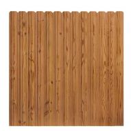 6 ft x 6 ft Pressure-Treated Cedar-Tone Wood Fence Panel 