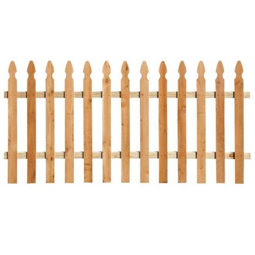 3-1/2 ft. x 6 ft. Red Cedar French Gothic Fence Panel