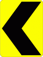 CHEVRON (W1-8) Warning Sign