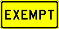 EXEMPT (W10-1a)
