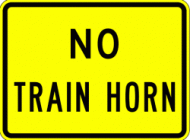 NO TRAIN HORN (W10-9)