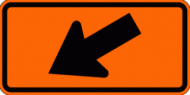 SUPPLEMENTAL ARROW (W16-7pl) Construction Sign