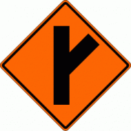 SIDE ROAD (W2-3) (Oblique) Construction Sign