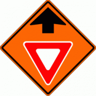 YIELD AHEAD (W3-2) Construction Sign