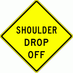 SHOULDER DROP OFF (W8-9a)